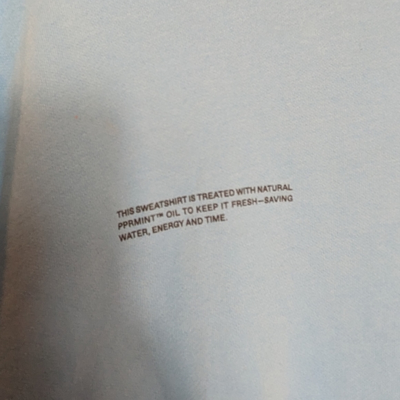 Pangaia Grade Sky Blue Crew Neck Recycled Organic Cotton Sweatshirt Size Small - Picture 2 of 8